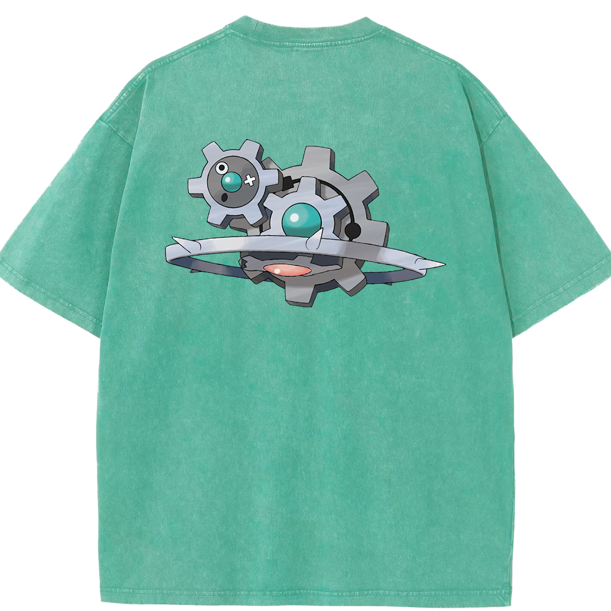 （画像用） ポケットモンスター Pokémon 綿100% ヴィンテージ風 半袖Tシャツ（背面プリント）